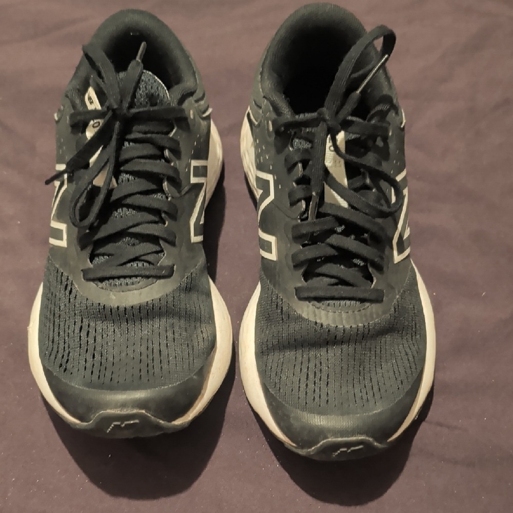 New Balance Charcoal and White Running Shoes